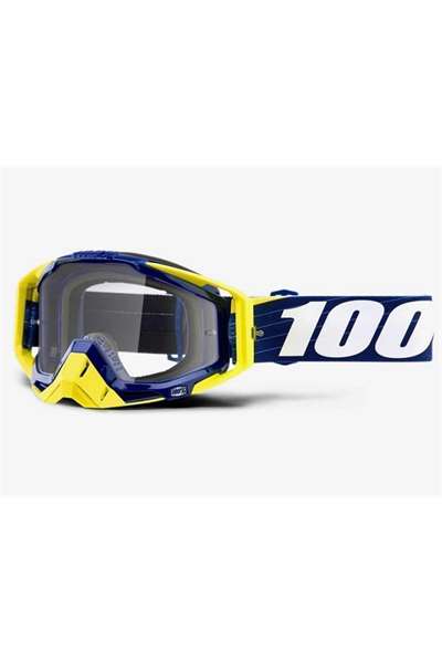 100% RACECRAFT ERGONO - LENTE A SPECCHIO Giallo  Protezioni  