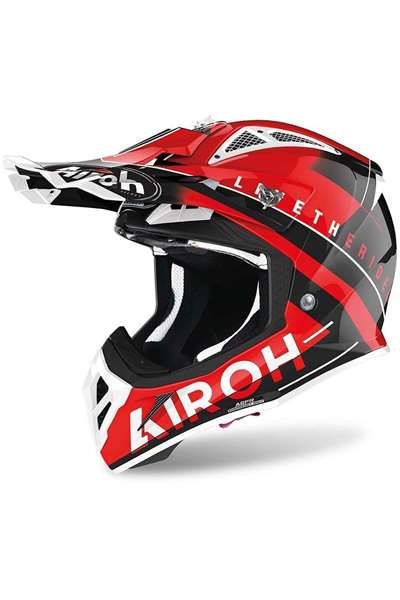 AIROH AVIATOR ACE CARBONIO Rosso nero Caschi  