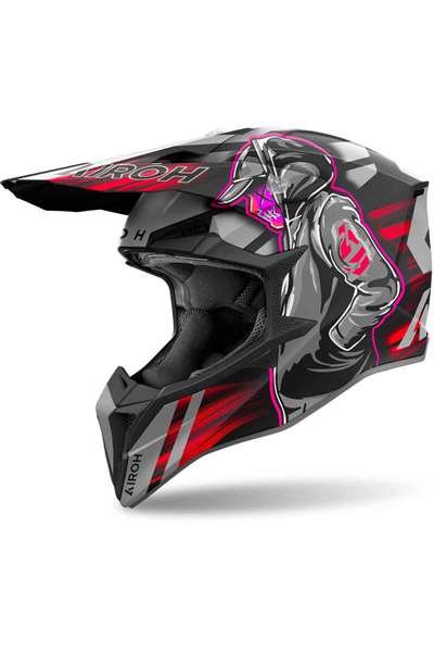 AIROH casco wraaap Rosso nero Caschi  